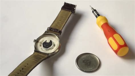 removing watch backing.